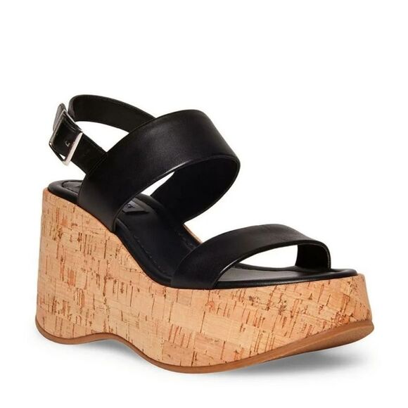 BRAND NEW WILD DIVA LOUNGS DOUBLE STRAP WEDGE SANDAL - Picture 1 of 16